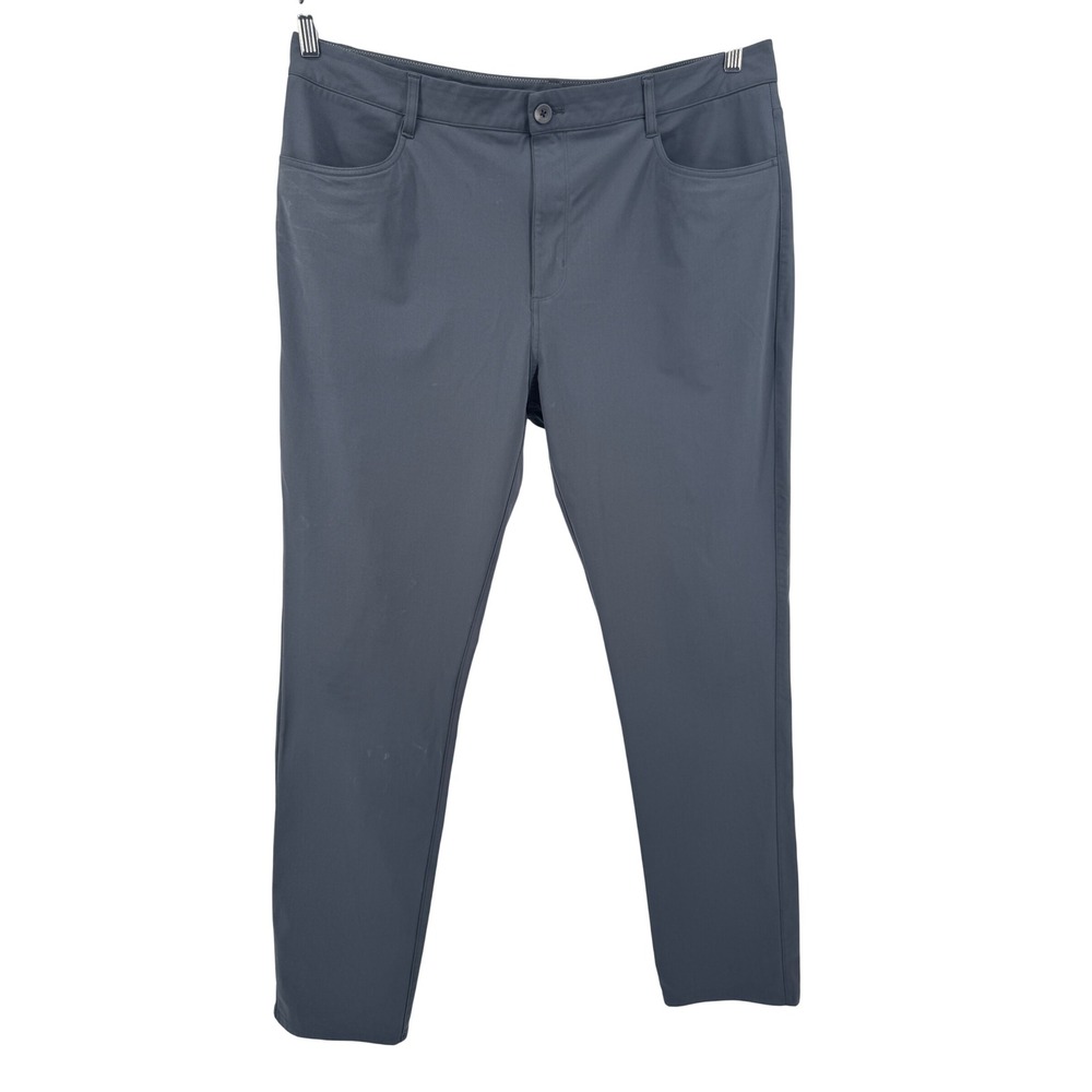 Vuori Meta Pant Mens 38 Charcoal Grey Performance Stretch 5-Pocket Trousers V430